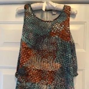 Paper Crane tank top cropped in back